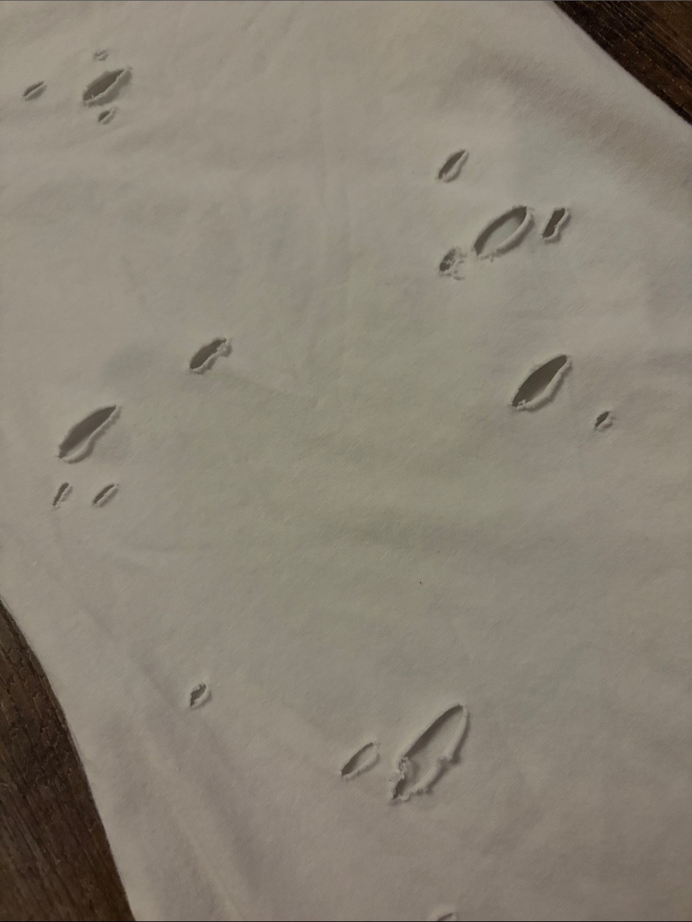Distressed white tee - Picture 2 of 2